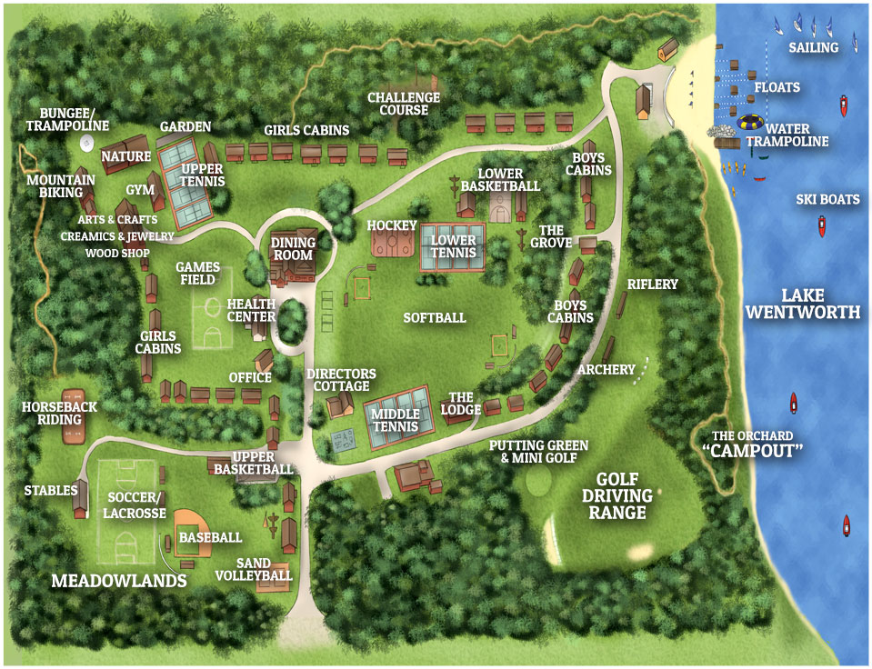 Camp Birchmont's Interactive Map Kids Overnight Summer Camp